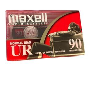 3 Maxell UR 90 Normal Bias 90 Minute Audio Cassette Tapes *New*
